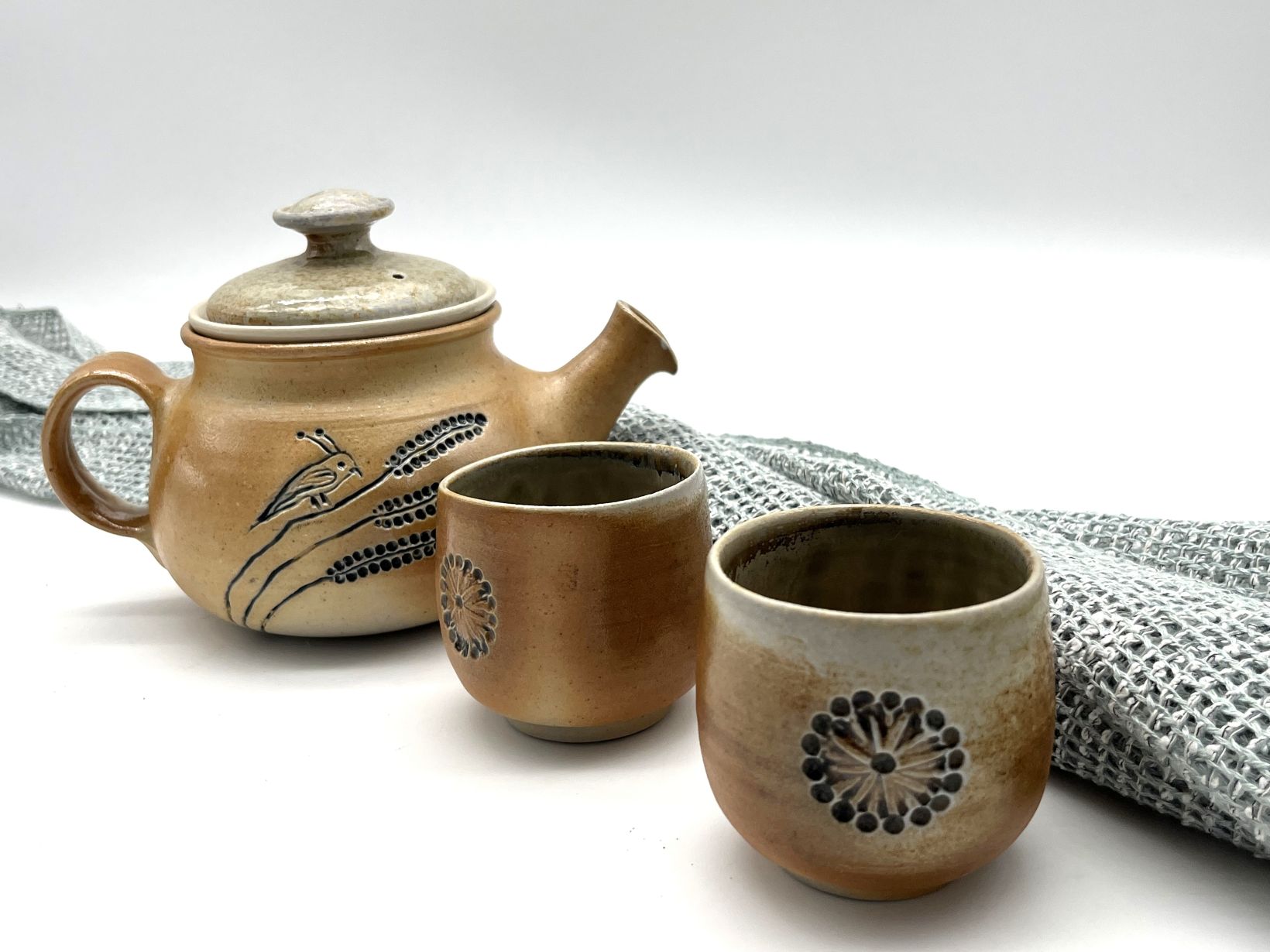 Teegeschirr-Set: Teekanne 0,4 l + 2 Teetassen by Cepļi
