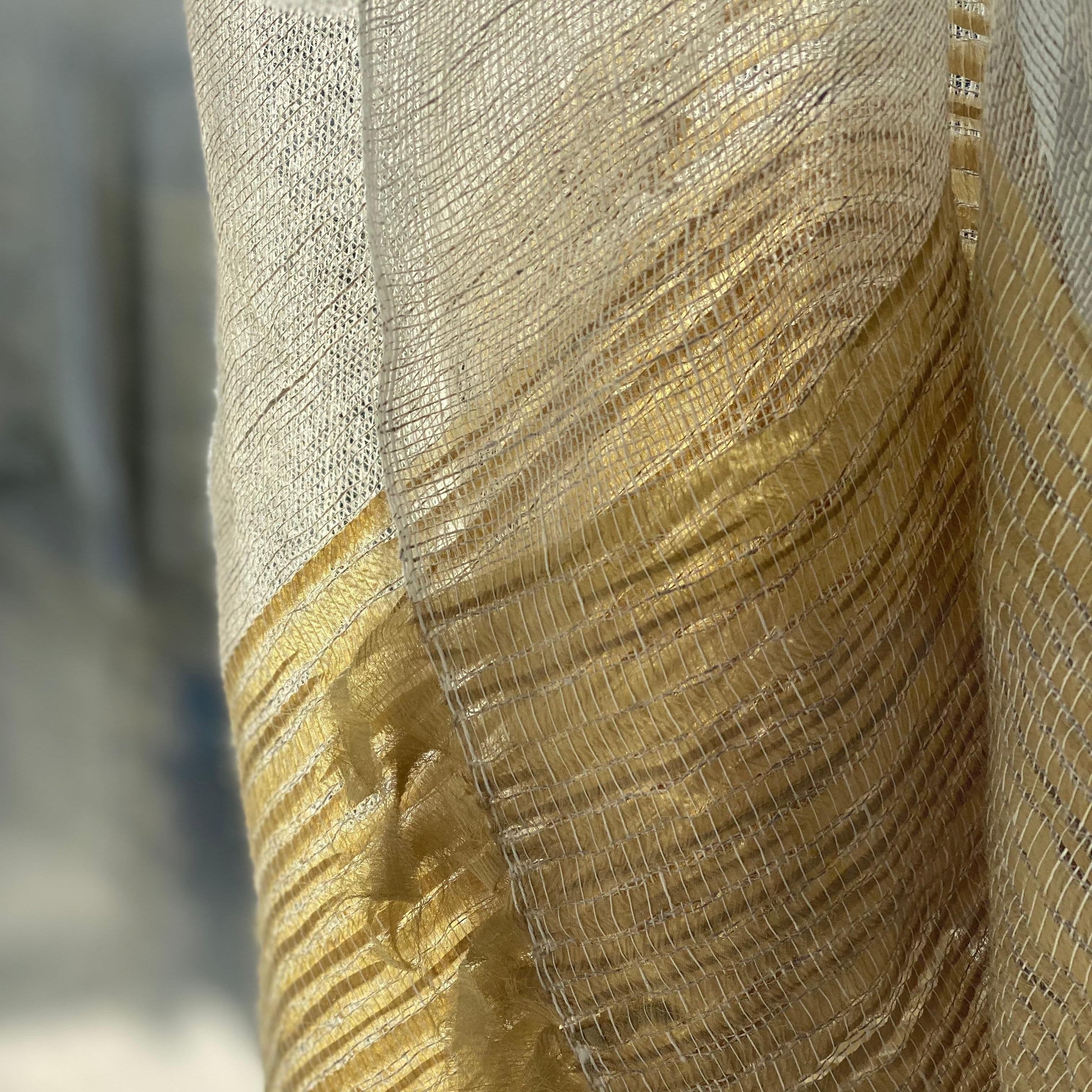 Linen scarf Tinita in khaki 50x200 cm by Studio Natural