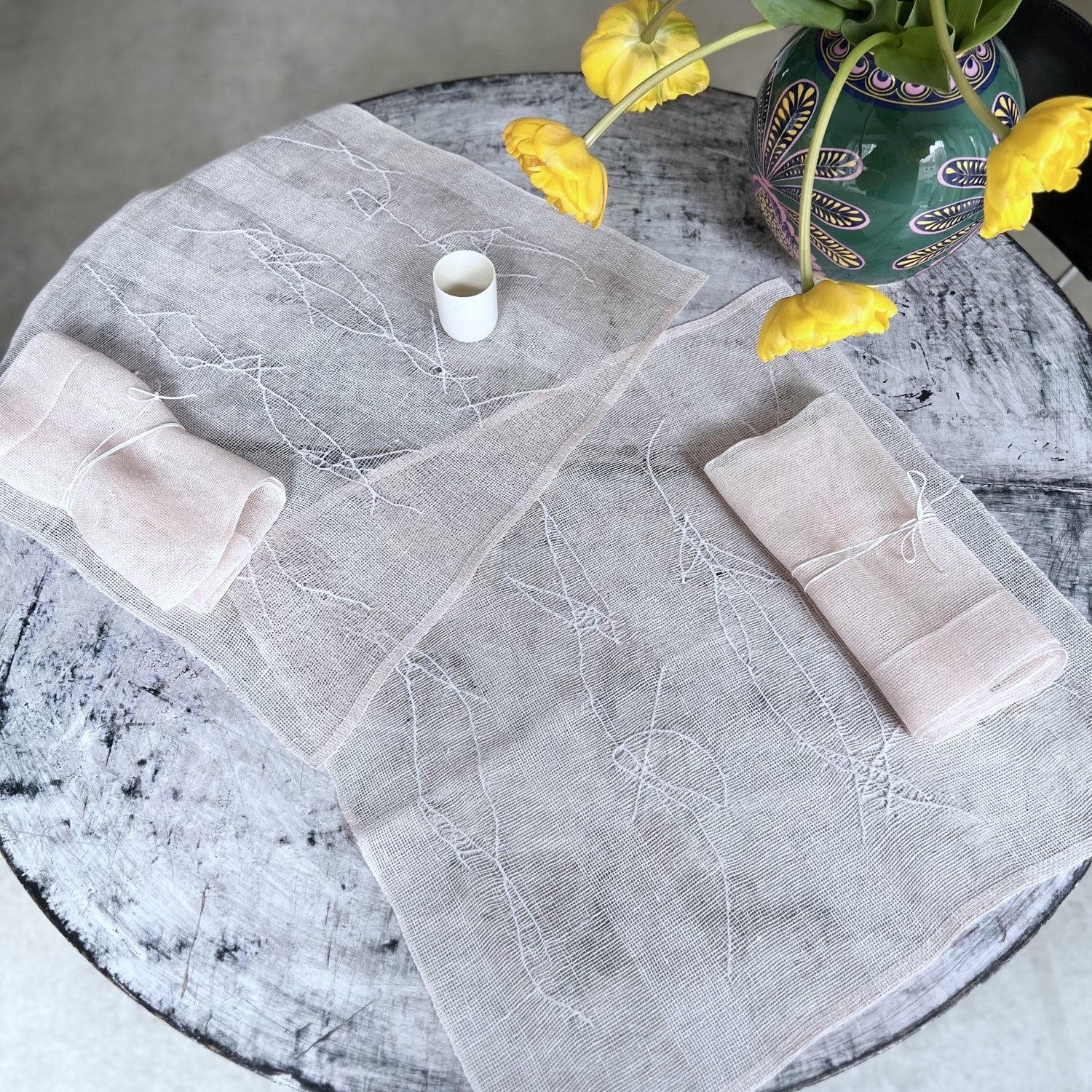 Geschenkset Leinenserviette und Tischset