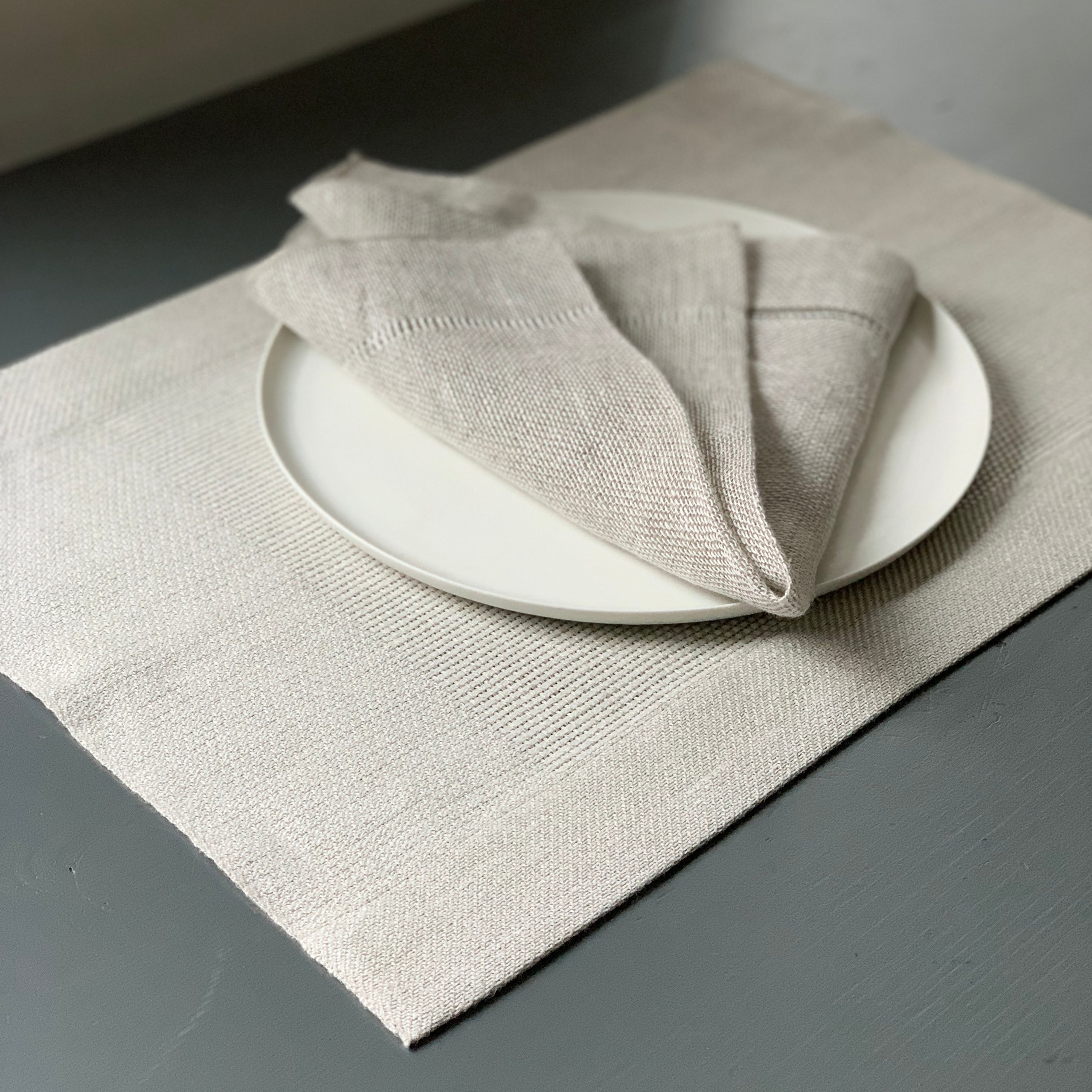 Leinen-Tischset Natur 50x40 cm