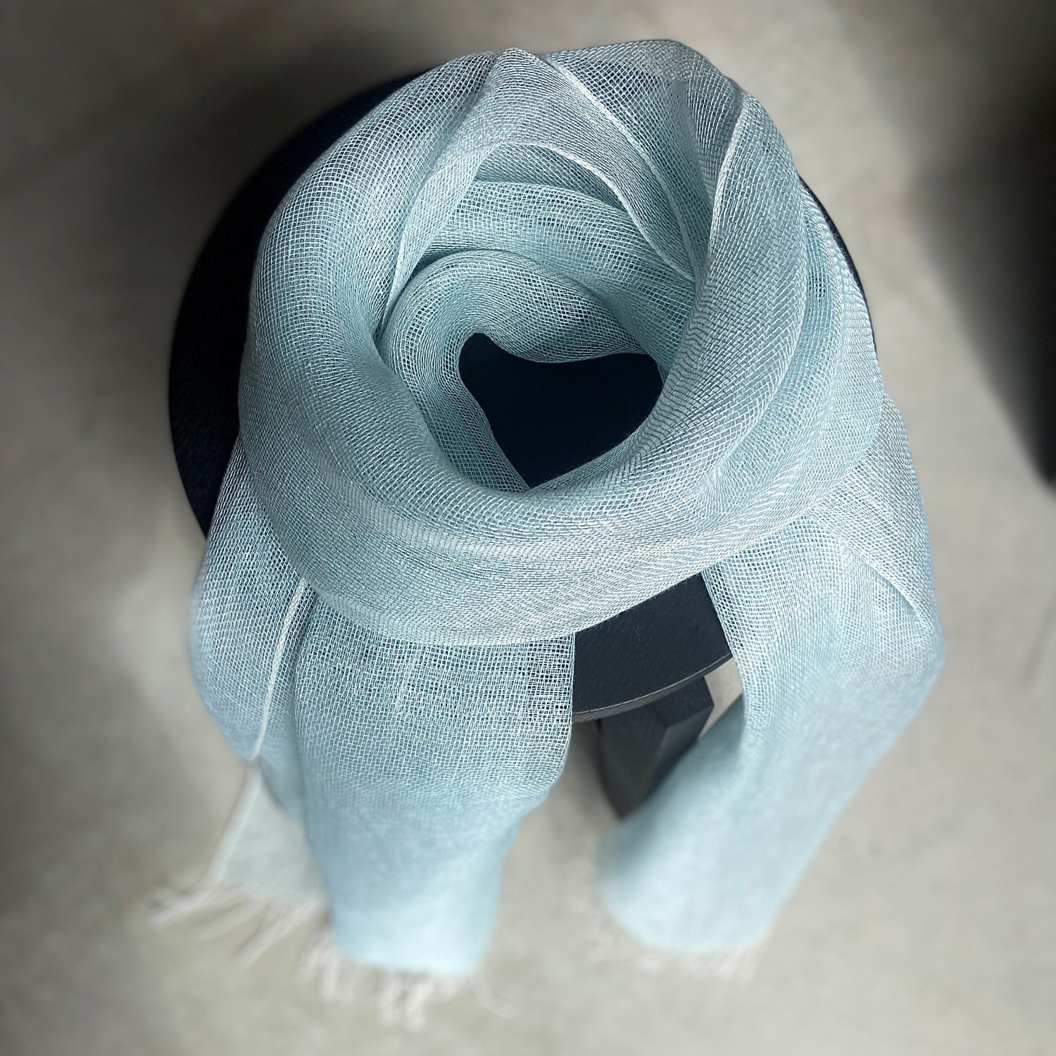 Leinenschal Tinita in Himmelblau 70x200 cm