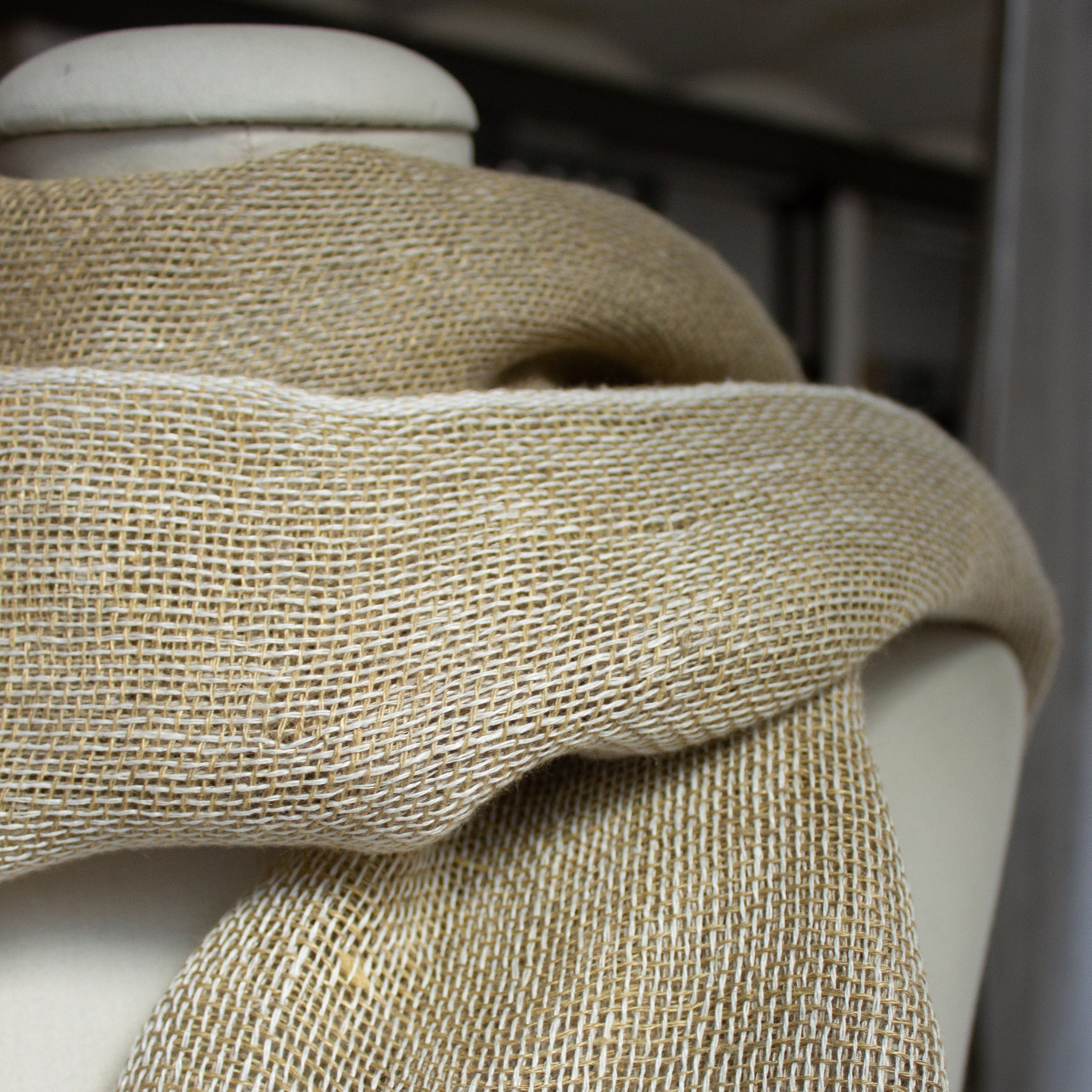 Linen scarf Dubl BD Natural 70x220 cm