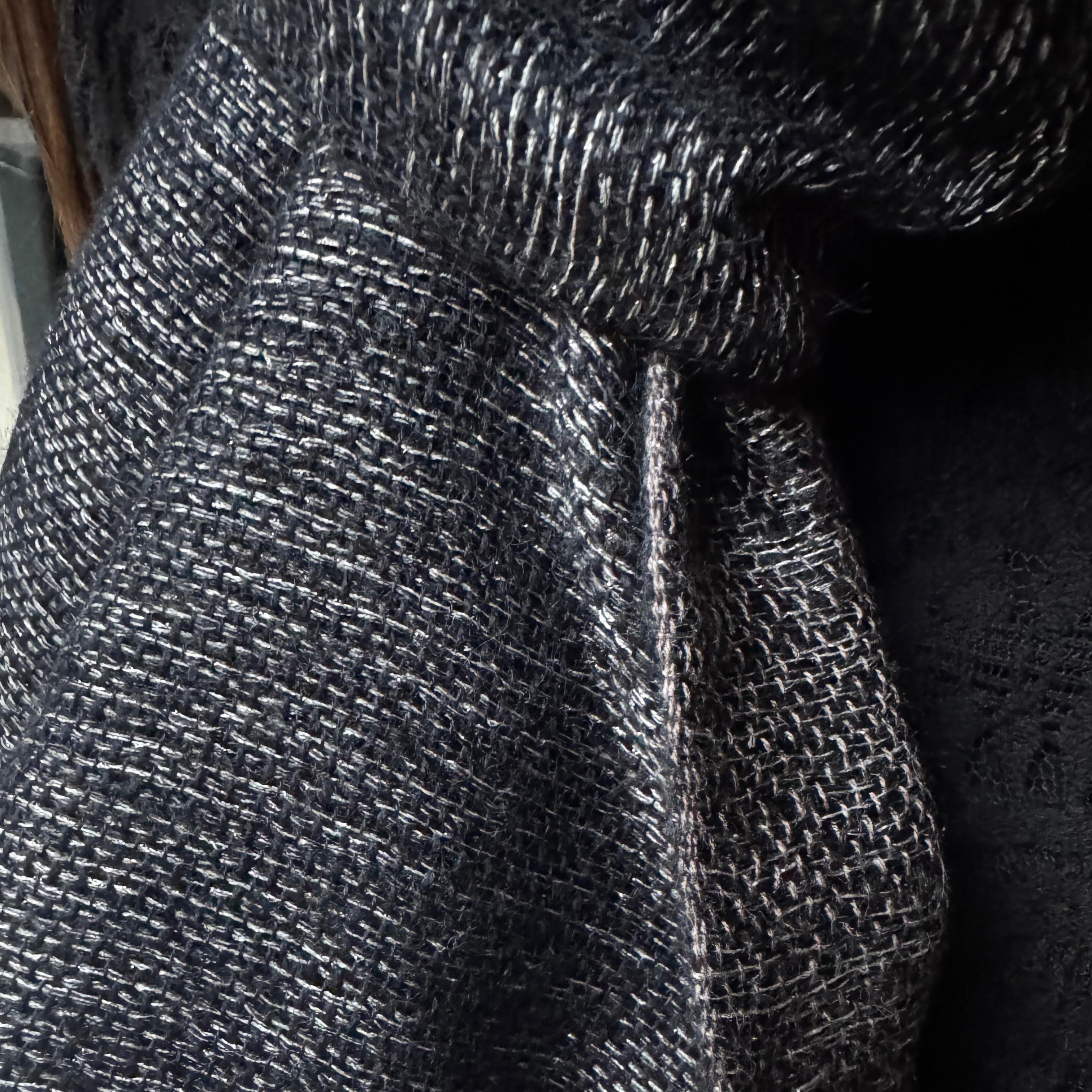 Dubl cashmere scarf in black gold 36x180 cm by Studio Natural