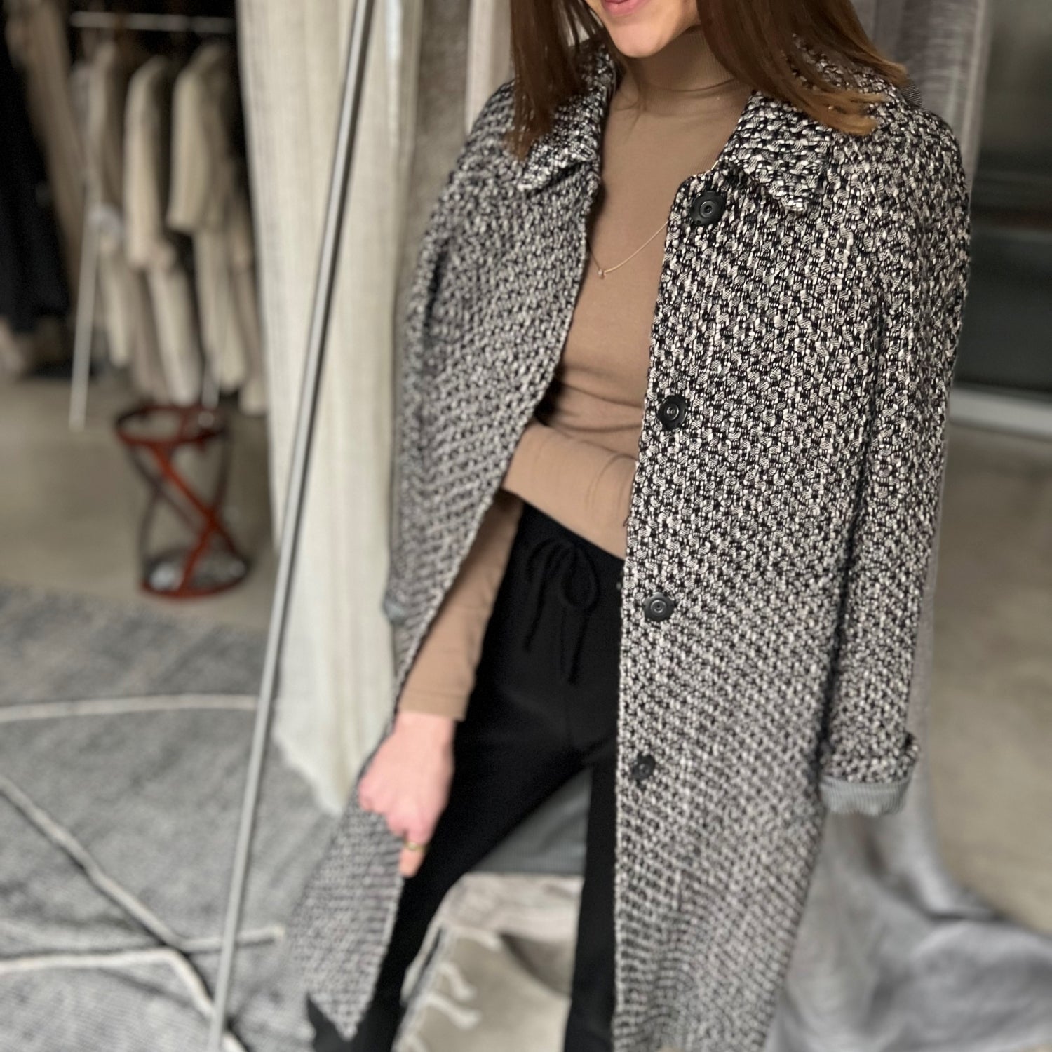 Linen coat Mezgine by Studio Natural