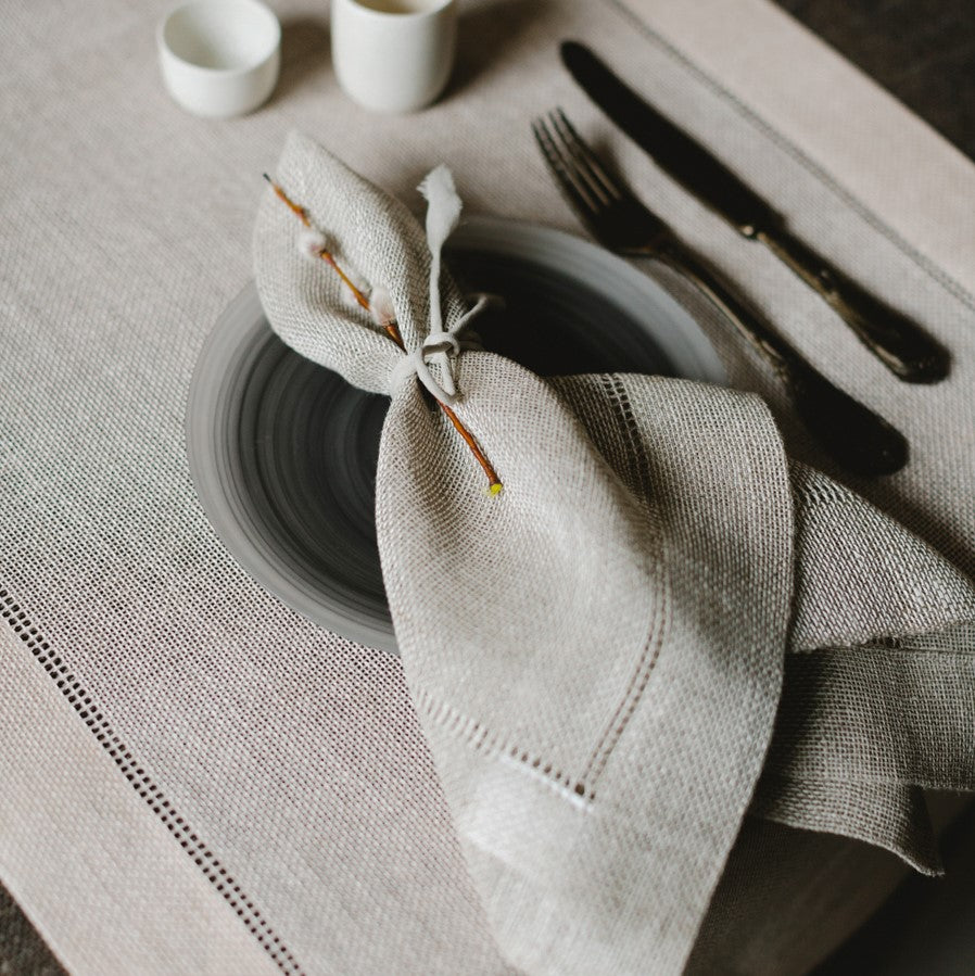 Linen napkin Transparent 50x50 cm by Studio Natural
