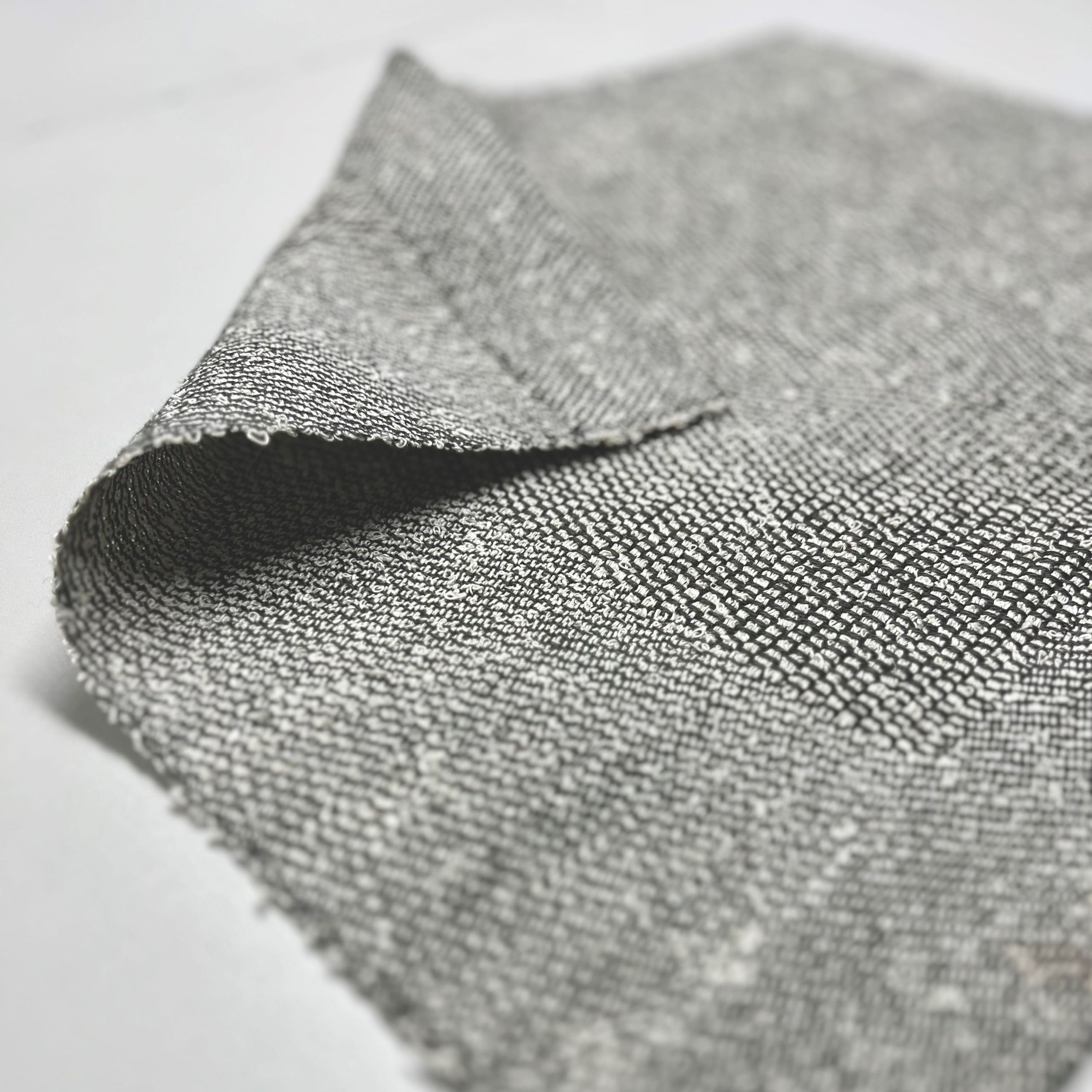 Leinen-Bouclé-Tischset „White Noise“ 50x40 cm