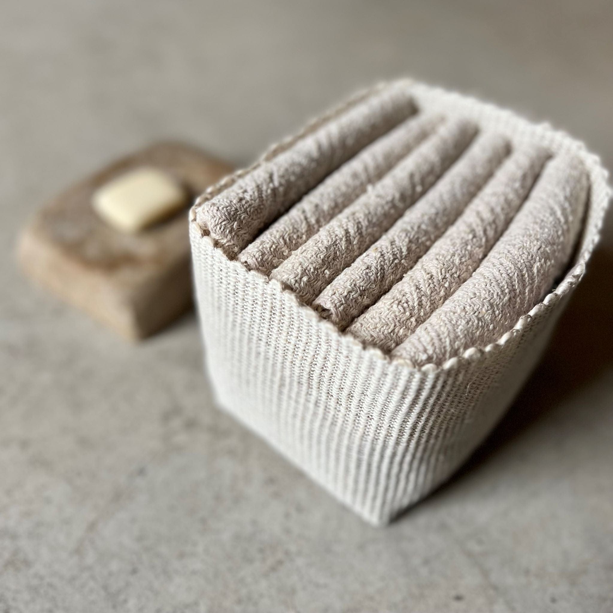 Leinen-Gästehandtuch-Set in Natur (6 Stück)