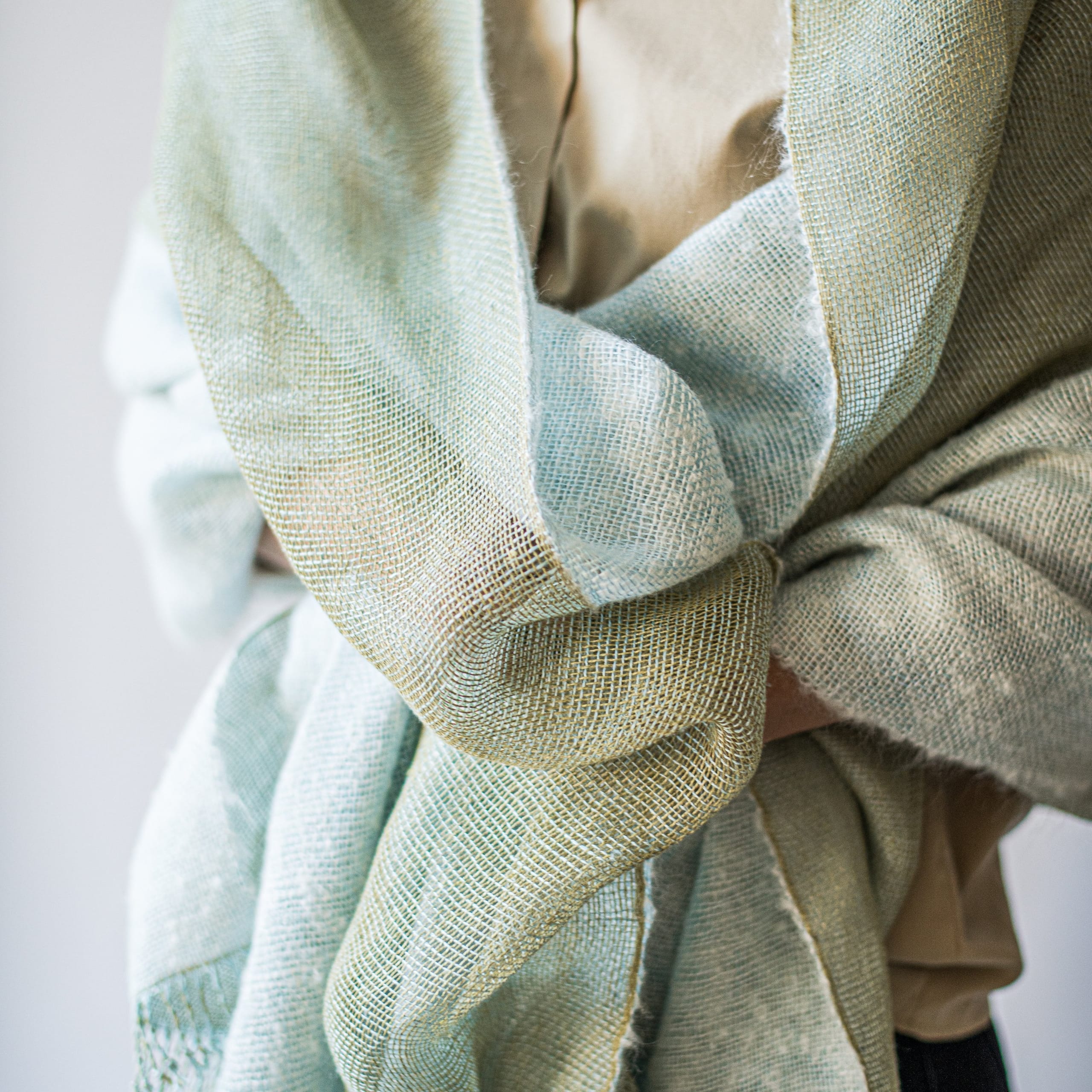 Leinen-Mohair-Schal Dubl Dal 70x220 cm