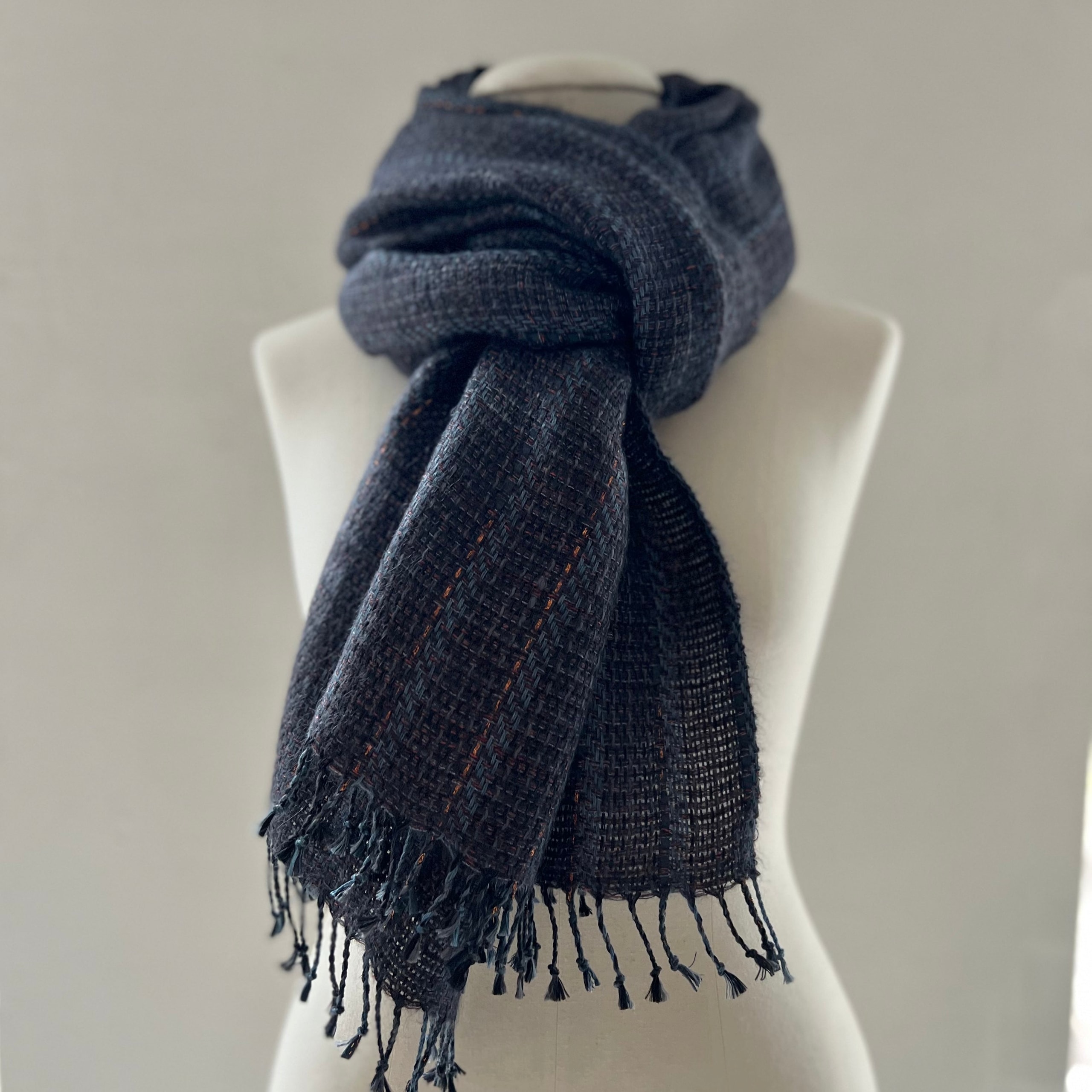 Leinen-Mohair-Schal 65x200 cm