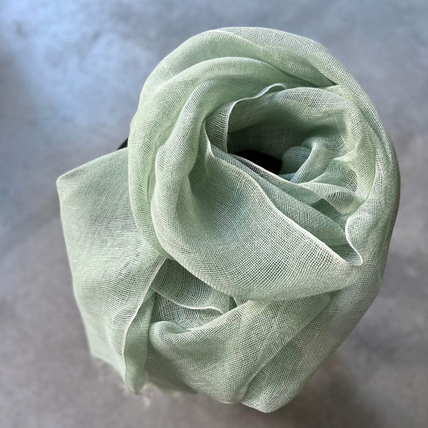 Leinenschal Tinita in Mint 70x220 cm