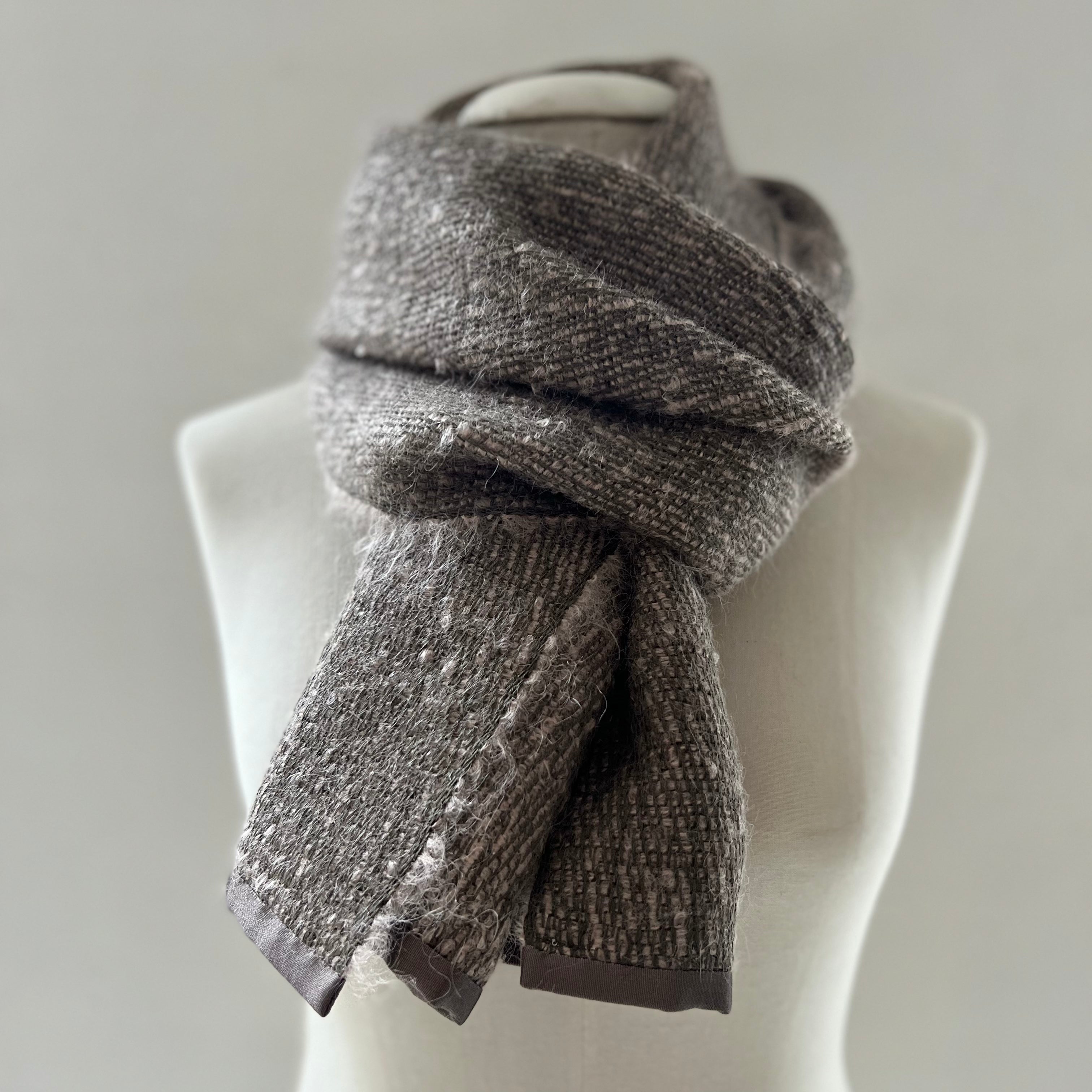 Linen mohair scarf Trinis 40x180cm by Studio Natural