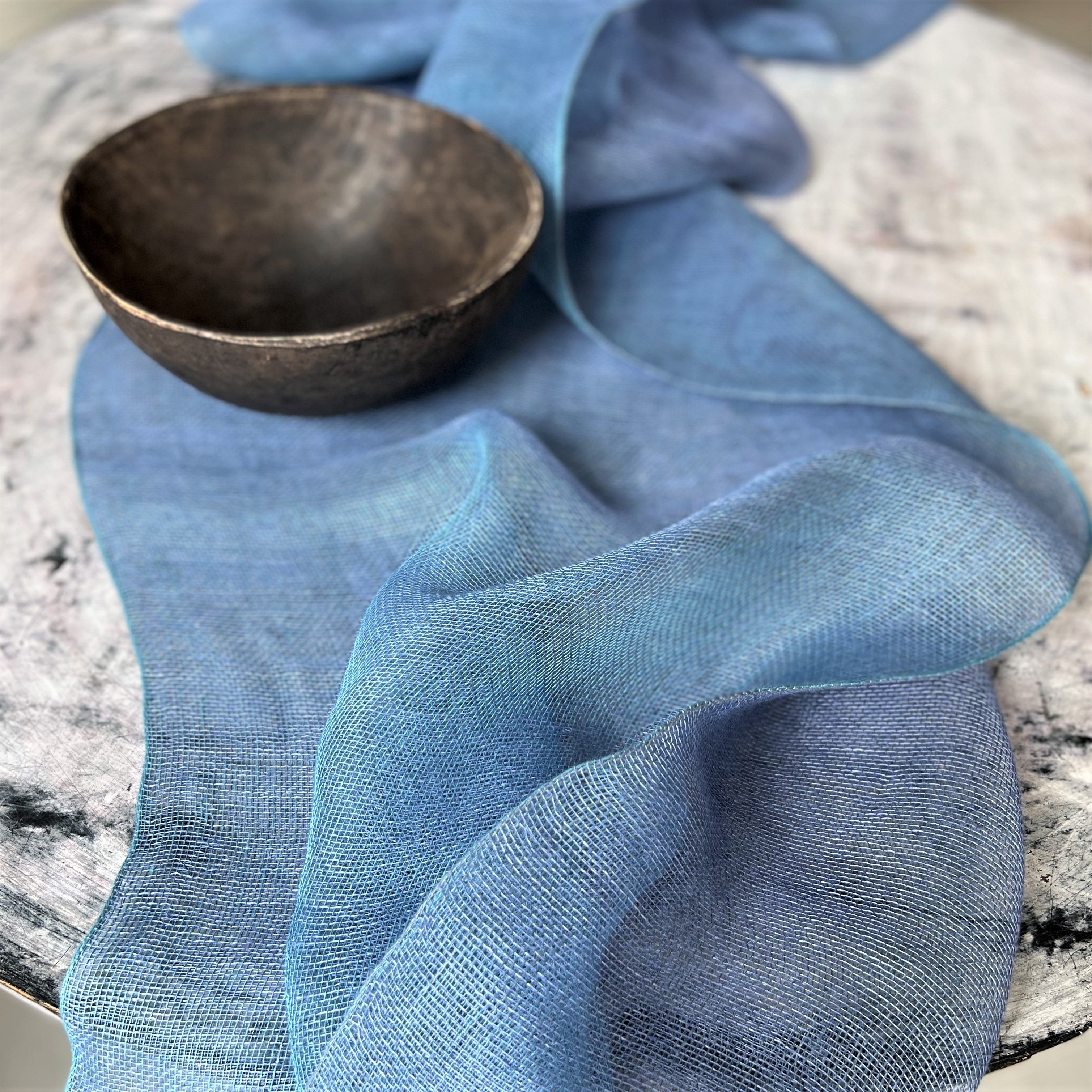 Double layered linen table runner 50x200 cm by Studio Natural