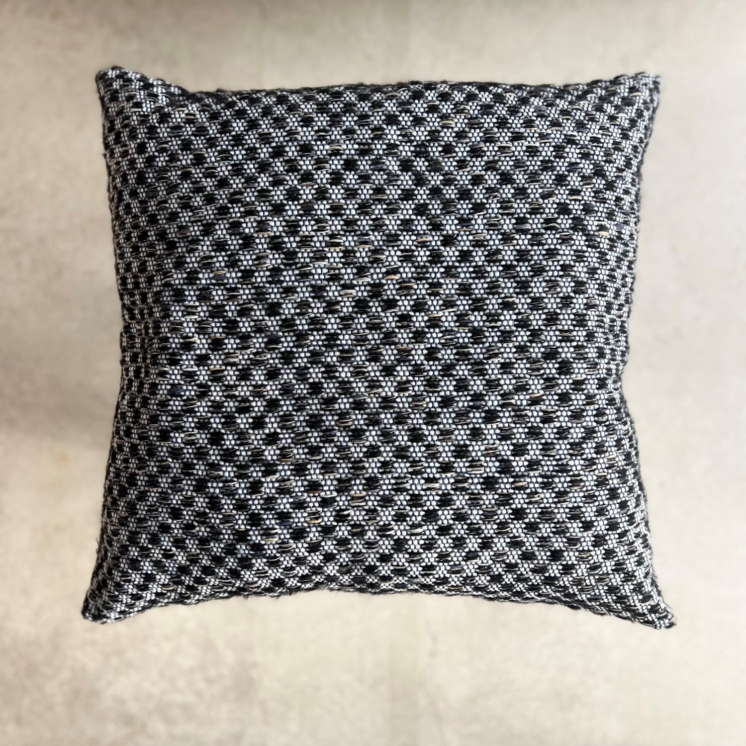 Linen wool cushion Chess 60x60 cm by Studio Natural