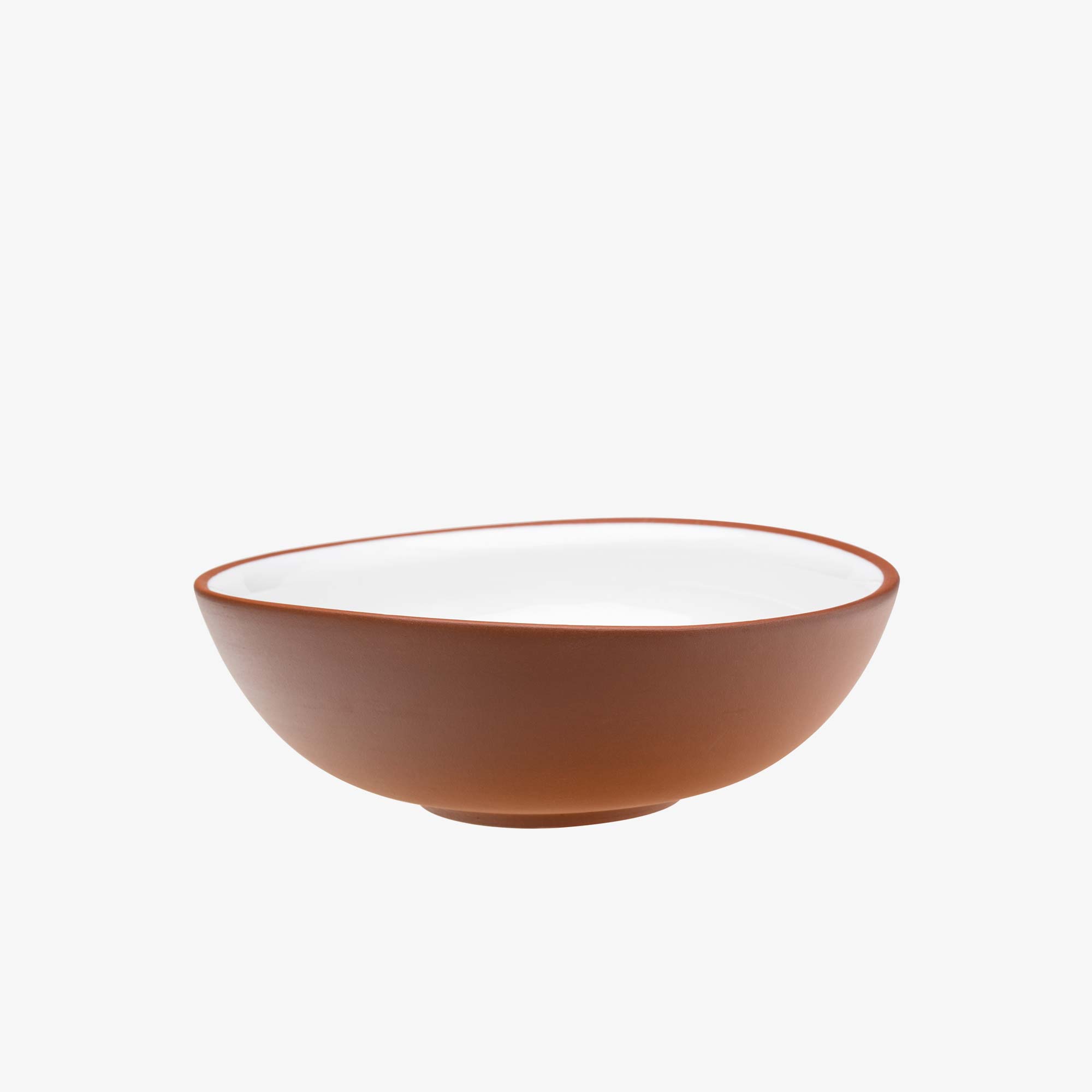 Bowl 2.0L curved white · Earth by VAIDAVA CERAMICS