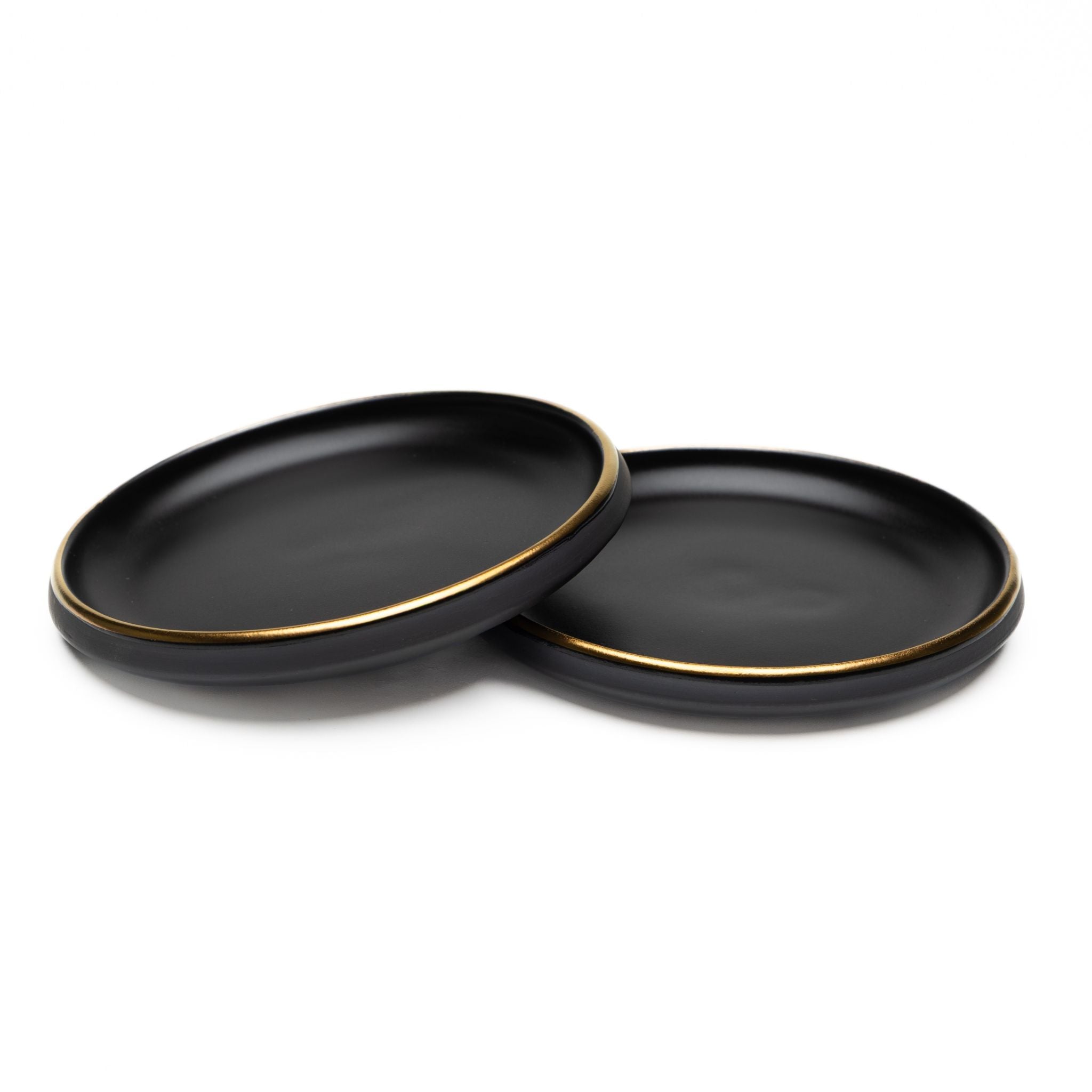 Dessert plate x 2 · Eclipse Gold by VAIDAVA CERAMICS