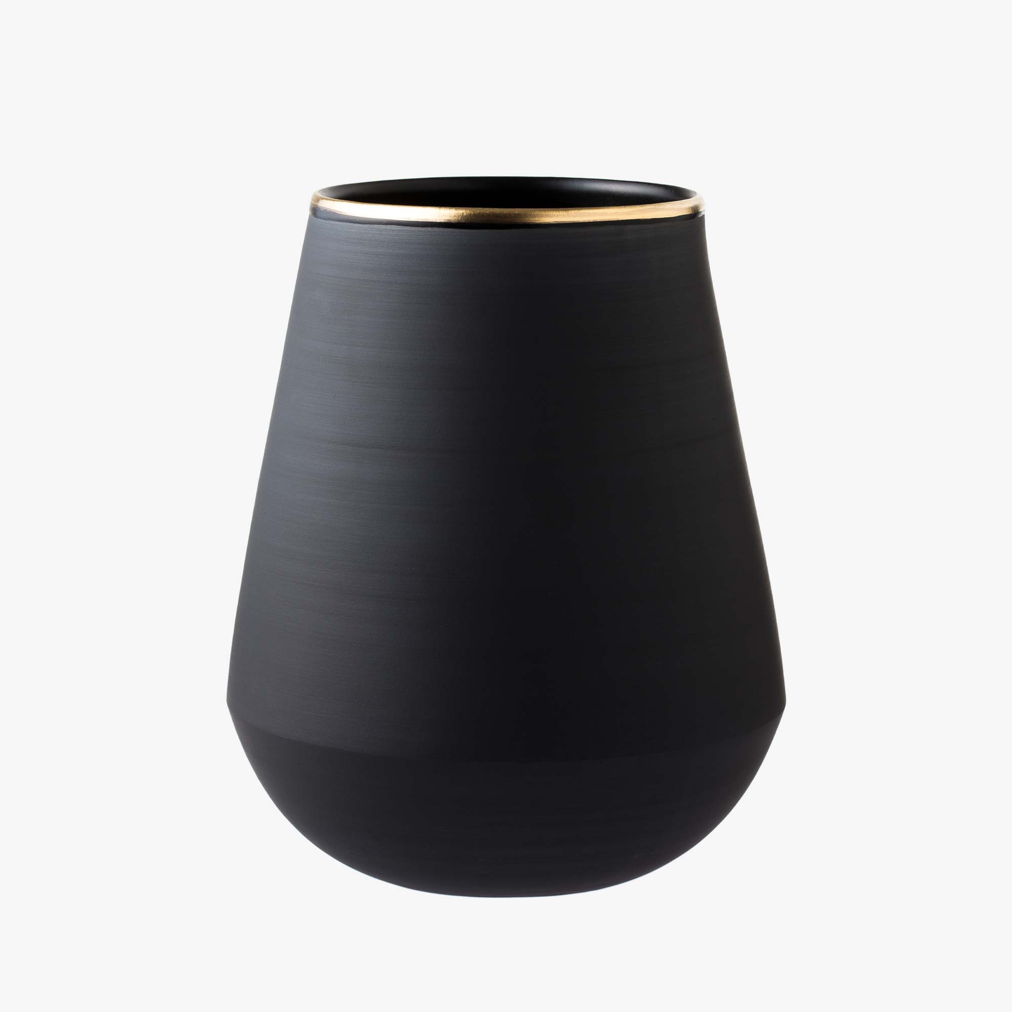 Vase mit Goldrand 22,5 cm · Eclipse Gold