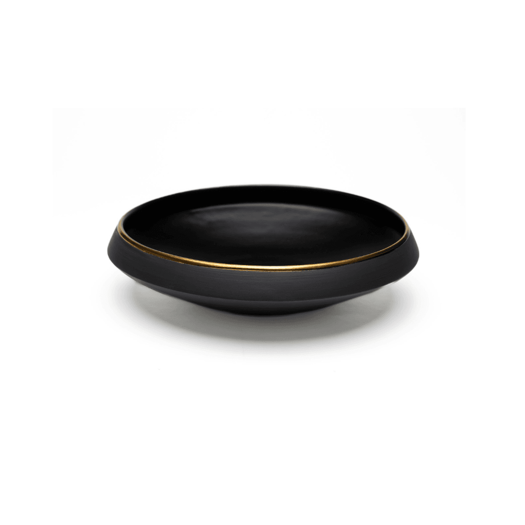 Präsentierschale mit Goldrand 38 cm · Eclipse Gold
